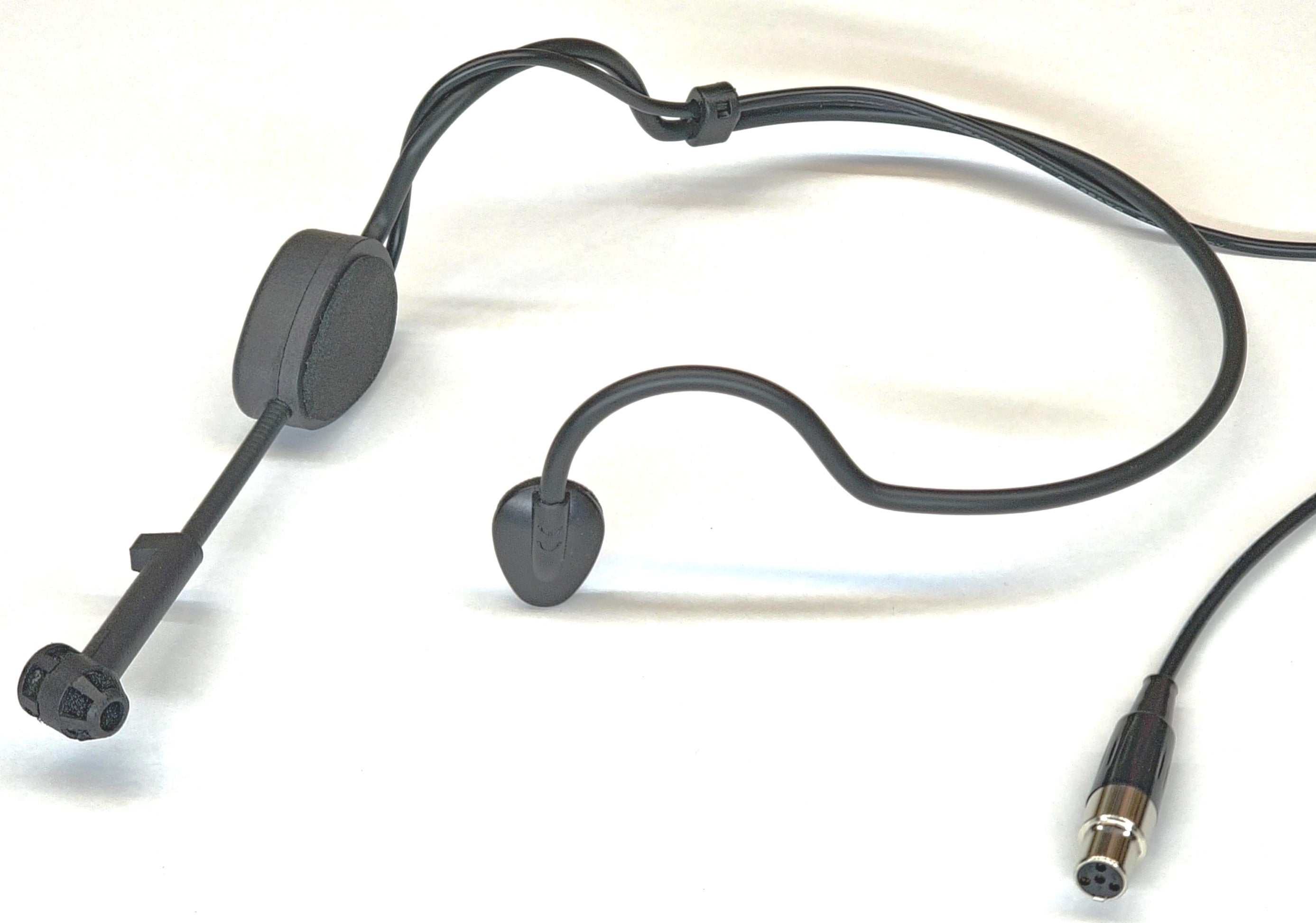 HilderAmp™ Headset Mic with mute- With 4 Pin Mini XLR Cable  - Works with Shure Wireless System