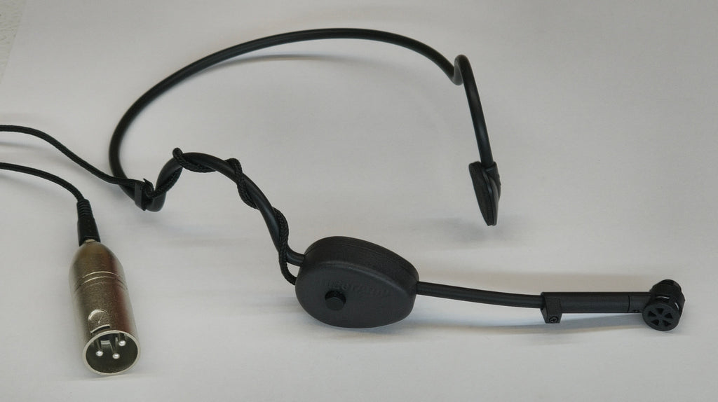 HilderAmp™ Headset Mic with mute- Phantom Powered - Connect directly to Phantom powered XLR input