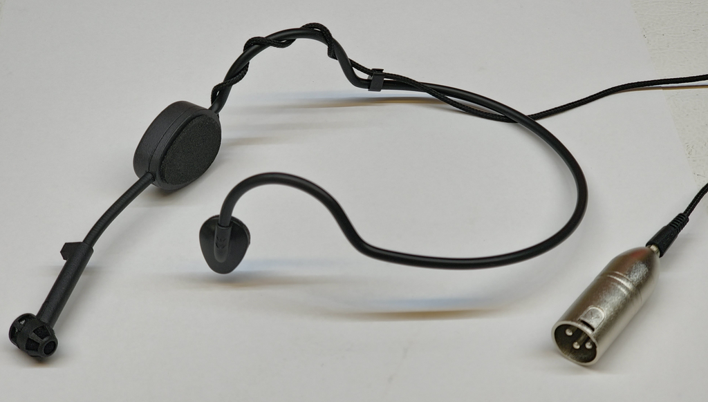 HilderAmp™ Headset Mic with mute- Phantom Powered - Connect directly to Phantom powered XLR input