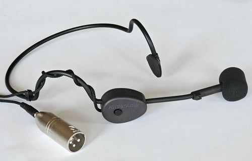 HilderAmp™ Headset Mic with mute- Phantom Powered - Connect directly to Phantom powered XLR input