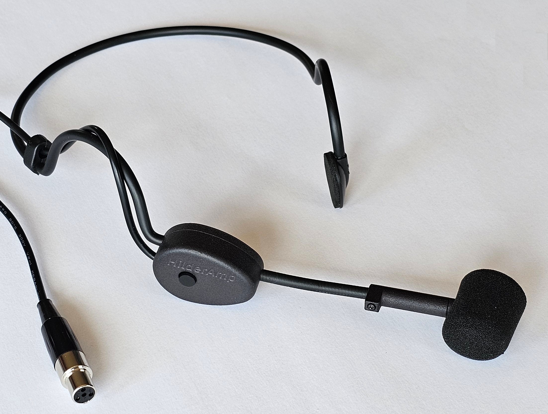 HilderAmp™ Headset Mic with mute- With 3 Pin Mini XLR Cable  - Works with AKG and Audix Wireless Systems